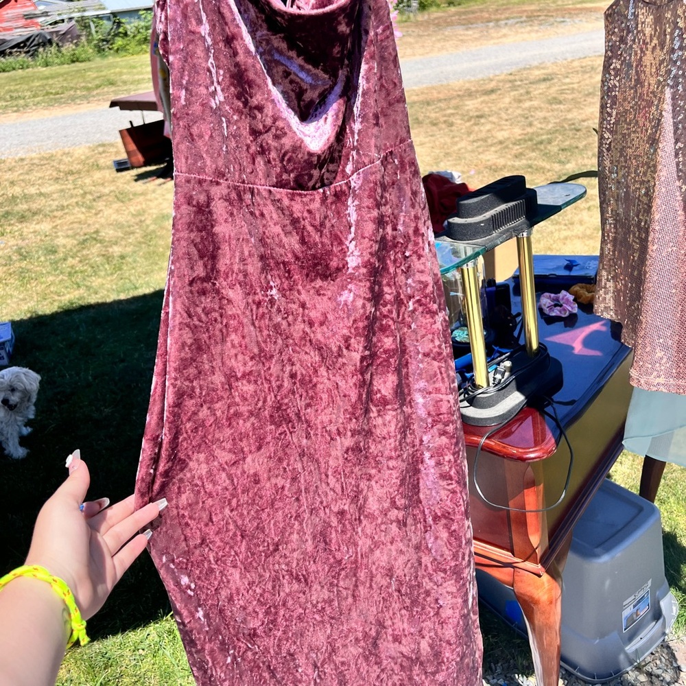 Forever 21 Dusty Rose Velvet Top